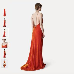 FORTE FORTE VISCOSE VELVET SLIP DRESS